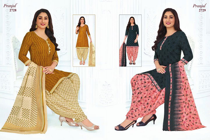 Priyanshi 27 By Pranjul Cotton Dress Material Catalog